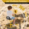 COSTWAY bagr na sezení 360°otočný, 112x40x64cm obří kovový Náhled obrázku produktu 5