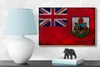 Holzschild Flagge Bermudas 18x12cm Flag of Bermuda Rost Produktbild-Vorschau 5
