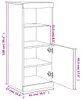 vidaXL Credenza con illuminazione LED bianca 41x37x100 cm Anteprima dell’immagine prodotto 8