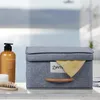 Relaxdays Aufbewahrungsbox 2er Set, je 12 l, Faltbox mit Produktbild-Vorschau 3