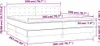 Boxspringbett mit Matratze & LED Dunkelbraun 200x200 cm Produktbild-Vorschau 8