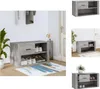 vidaXL Schuhschrank Grau Sonoma 80x35x45 cm Holzwerkstoff - Produktbild-Vorschau 1