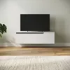 SONNI TV-Schrank weiß Hochglanz 100 x 35 x 30cm Produktbild-Vorschau 1