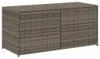 vidaXL Gartentruhe Grau 283L Poly Rattan Produktbild-Vorschau 1