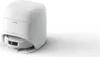 A white robot vacuum cleaner docked in its charging station, presented on a white background. Anteprima dell’immagine prodotto