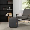 HOMCOM Tabouret, repose-pieds, tabouret rembourré rond, Voir les images du produit 2