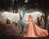 Zuty - Malen nach Zahlen - ELFE UND EINHORN, 40x50 cm, ohne Produktbild-Vorschau 1