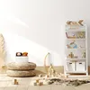 Relaxdays Aufbewahrungskorb 4er Set, Bambus mit Stoffbezug, Produktbild-Vorschau 5