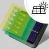 Solární LED nástěnné světlo s PIR senzorem, COB, ovladačem, Náhled obrázku produktu 7