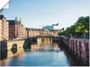ARTland Poster Hamburg Speicherstadt Größe: 120x90 cm Produktbild-Vorschau 1