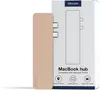 A product shot of a MacBook hub and its packaging. Produktbild-Vorschau