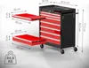 TIMBERTECH Wózek warsztatowy na kółkach, 7 szuflad z Podgląd zdjęcia produktu 5