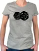Huuraa Damen T-Shirt Würfel Dice XL Sport Grey Bio Produktbild-Vorschau 1