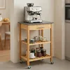 Carrello da cucina Relaxdays, con piano in granito, Anteprima dell’immagine prodotto 5