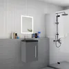 Badmöbel 45cm Schwarz Waschtisch mit Unterschrank Matt Produktbild-Vorschau 3
