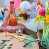 10 Flamingo Getränkehalter Aufblasbar Pool Party Roségold Produktbild-Vorschau 4