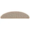 vidaXL Tapis d'escalier 15 pcs. 56x17x3 cm brun demi-rond Voir les images du produit 4