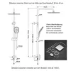 Diagrams and measurements of a shower system. Anteprima dell’immagine prodotto