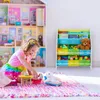 Relaxdays Kinderregal, Motiv, 6 Boxen, 2 Fächer, Spielzeug Produktbild-Vorschau 2