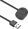 A black USB charging cable with a magnetic charging puck for a smartwatch. Podgląd zdjęcia produktu