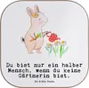 Mr. & Mrs. Panda Untersetzer Glas Gärtnerin Herz - Weiß - Produktbild-Vorschau 1