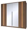 4-türiger Kleiderschrank LUPO 230 cm Eiche Dunin 2 Spiegel Produktbild-Vorschau 2