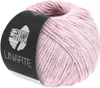 A ball of pink yarn with a black label. Produktbild-Vorschau