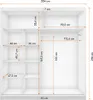 2er-Set Schwebetürenschrank mit zwei Spiegeln und Produktbild-Vorschau 9