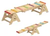 Balanceboard & Wippe für Kinder, Holz, 133 x 38 x 24 cm Produktbild-Vorschau 1