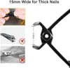 2 Stück Nagelknipser für Dicke Nägel, Breites Kieferöffnung Produktbild-Vorschau 5