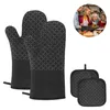 Ofenhandschuhe Topflappen 4er Set, 300℃ Hitzebeständige Produktbild-Vorschau 2