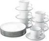 Kaffee-Set 18-tlg. - CUCINA COLORI SCHWARZ / BLACK - Produktbild-Vorschau 2