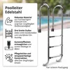 Scala per piscina 3 gradini in acciaio inox gradini per Anteprima dell’immagine prodotto 2