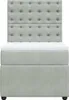 vidaXL Boxspringbett mit Matratze Hellgrau 80x200 cm Samt Produktbild-Vorschau 5