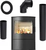 Stufa in acciaio KRATKI AB/S/2/ROLLO Ø 150 8kW set di Anteprima dell’immagine prodotto 3