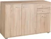 Kommode - Eiche Sonoma Nachbildung - B 106 cm - drei Türen Produktbild-Vorschau 1