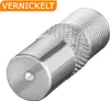 F-Verbinder auf KOAX Stecker Sat Adapter HD TV Produktbild-Vorschau 1