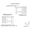 Bureaux ARISTOTEL, blanc, 123x50,1x76,5 cm Voir les images du produit 7
