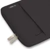 A close-up view of a black laptop sleeve. Produktbild-Vorschau