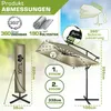 tillvex® Alu Sonnenschirm Rechteckig Ø 330 cm mit LED Solar Produktbild-Vorschau 2