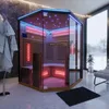Dewello® Infrarotkabine Infrarotsauna KENORA 140x140 für Produktbild-Vorschau 2