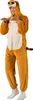 O7442-175-195 marrone-beige signore uomini suricato costume Anteprima dell’immagine prodotto 1