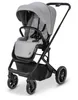 A studio shot of a gray and black stroller. Produktbild-Vorschau