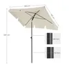 SONGMICS Sonnenschirm 180 x 125 cm UPF 50+ Sonnenschutz Produktbild-Vorschau 6