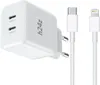 Nabíječka USB-C se 2 porty USB-C – Bílý / Bez Náhled obrázku produktu 10