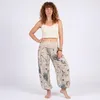 Sommerhose Damen Haremshose elastischer Bund leichte Hippie Produktbild-Vorschau 3