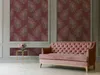 Rote Tapete mit Federn, Gold Design & Struktureffekt Produktbild-Vorschau 4