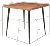 Esszimmertisch LODI 80x76x80 cm Massivholz Akazie / Metall Produktbild-Vorschau 13
