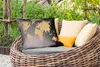 MuchoWow® Outdoor Kissen - Weltkarte - Pflanzen - Blätter - Produktbild-Vorschau 3