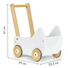 Lauflernwagen aus Holz für Puppen ECOTOYS Produktbild-Vorschau 5